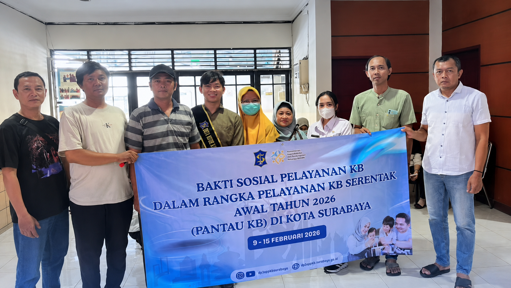 Bakti Sosial Pelayanan KB Dalam Rangka Pelayanan KB Serentak Awal Tahun 2026 Kota Surabya