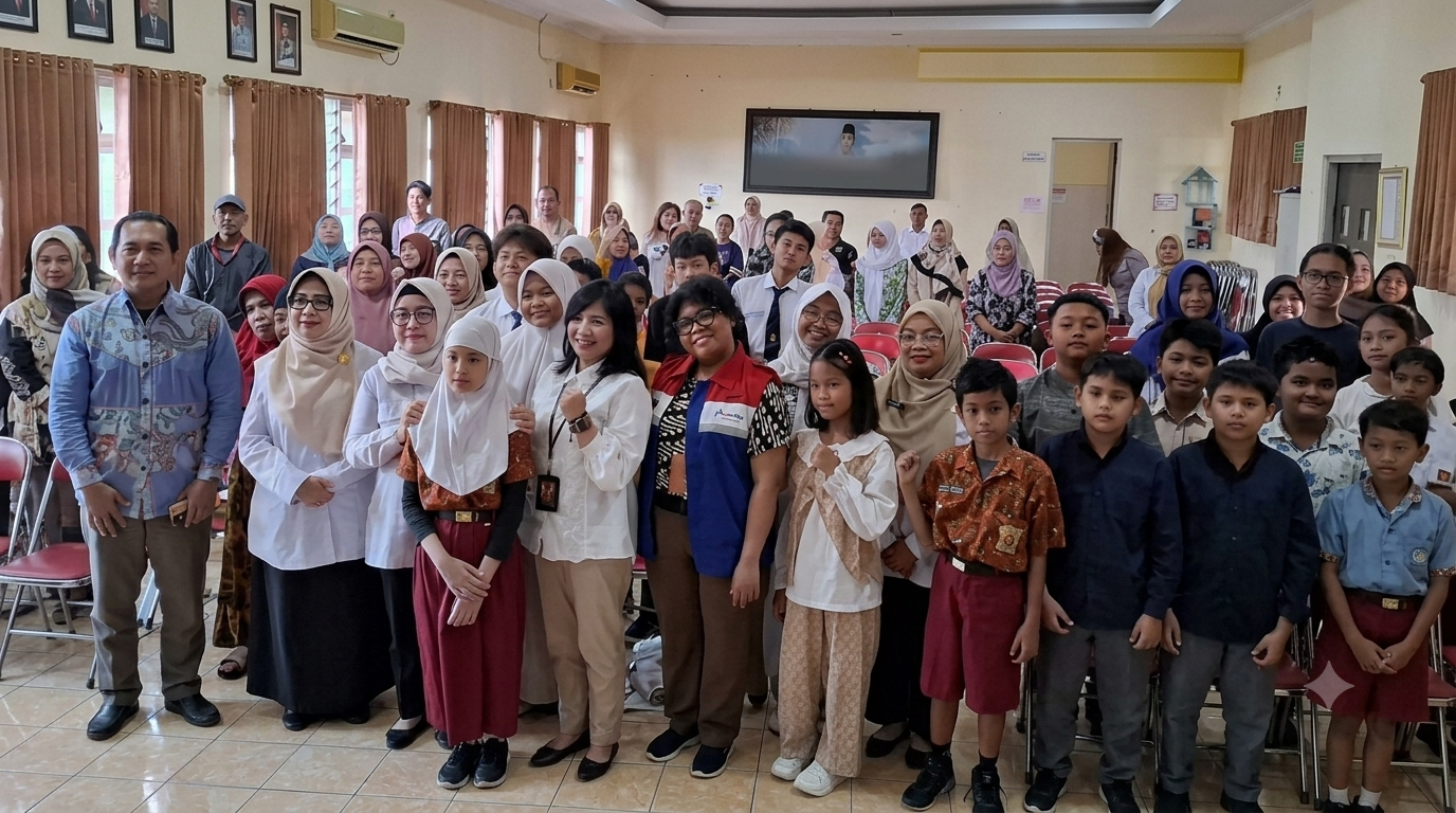 Pembeklan Program Pembelajaran Bahasa Inggris Mewujudkan Akses Pendidikan Yang Setara dan Berkeadilan Bagi Anak Surabaya Dalam Rangka Peringatan Hari Anak Nasional KE-42 tahun 2026 di kota Surabaya