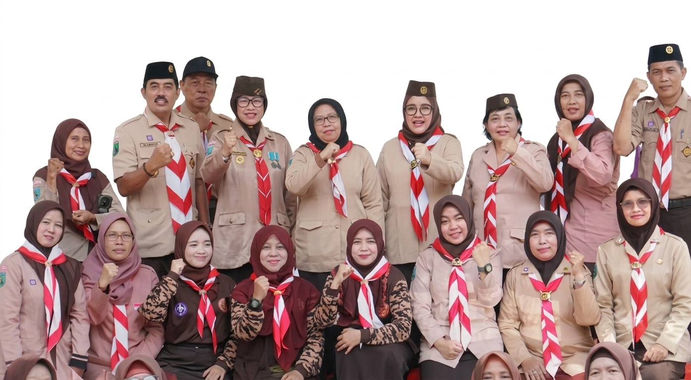 Pemecahan Rekor Muri Pramuka Basuh Kaki Orang Tua Prasiaga SeKota Surabaya