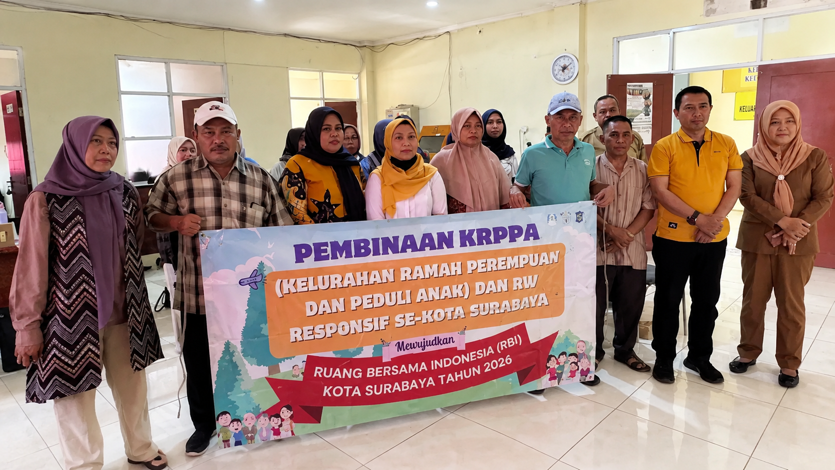 PEMBINAAN KRPPA(KELURAHAN RAMAH PEREMPUAN DAN PEDULI ANAK) DAN RW RESPONSIF SE-KOTA SURABAYA RUANG BERSAMA INDONESIA (RBI)KOTA SURABAYA 2026